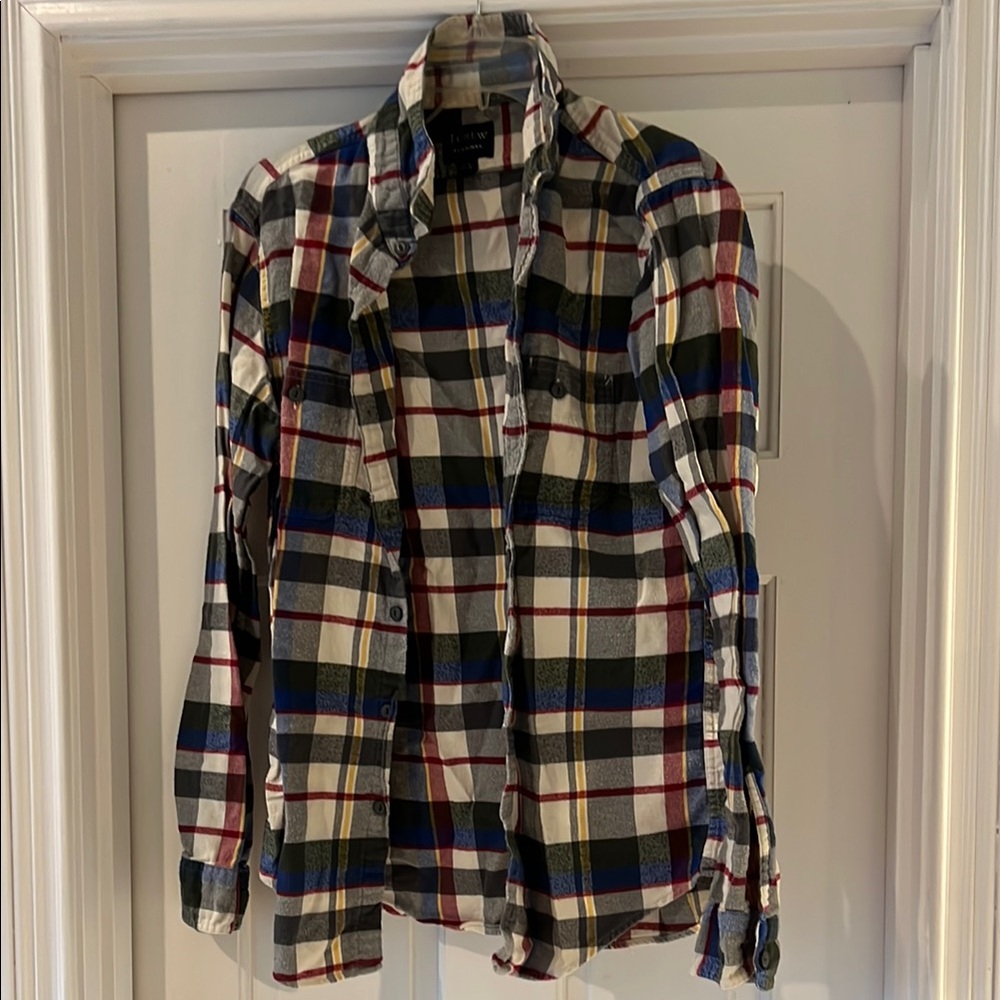 Ralph Lauren Red and Blue Casual Button Down Shirt